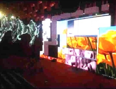2014年春晚舞美“瘦身” 空中LED显示屏舞台成亮点