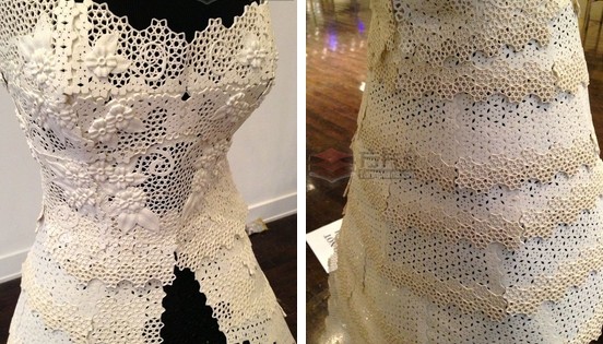 普通桌面3D打印机打印的裙子