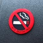 汽车用品批发 禁止吸烟标识贴 突然乳胶 NO SMOKING车身贴