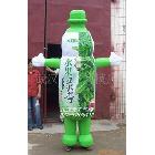 娃哈哈绿茶卡通人充气模型,充气瓶子仿真气模