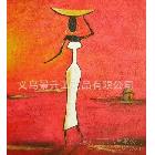 非洲民族文化油画，简约质朴，家居酒店装饰，义乌直销HT1173