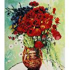 世界名画花卉油画，纯手绘油画厂家直销，家居室内装饰油画16728