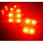 供应厂家直销防水铁盒4灯食人鱼模组LED发光字吸塑字背光广告模组红光