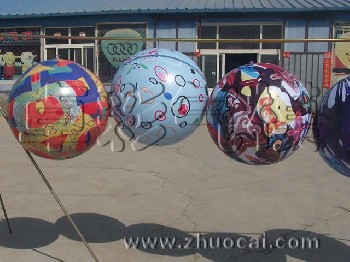 供应充气卡通，PVC气球，全彩气球，彩绘气球制作