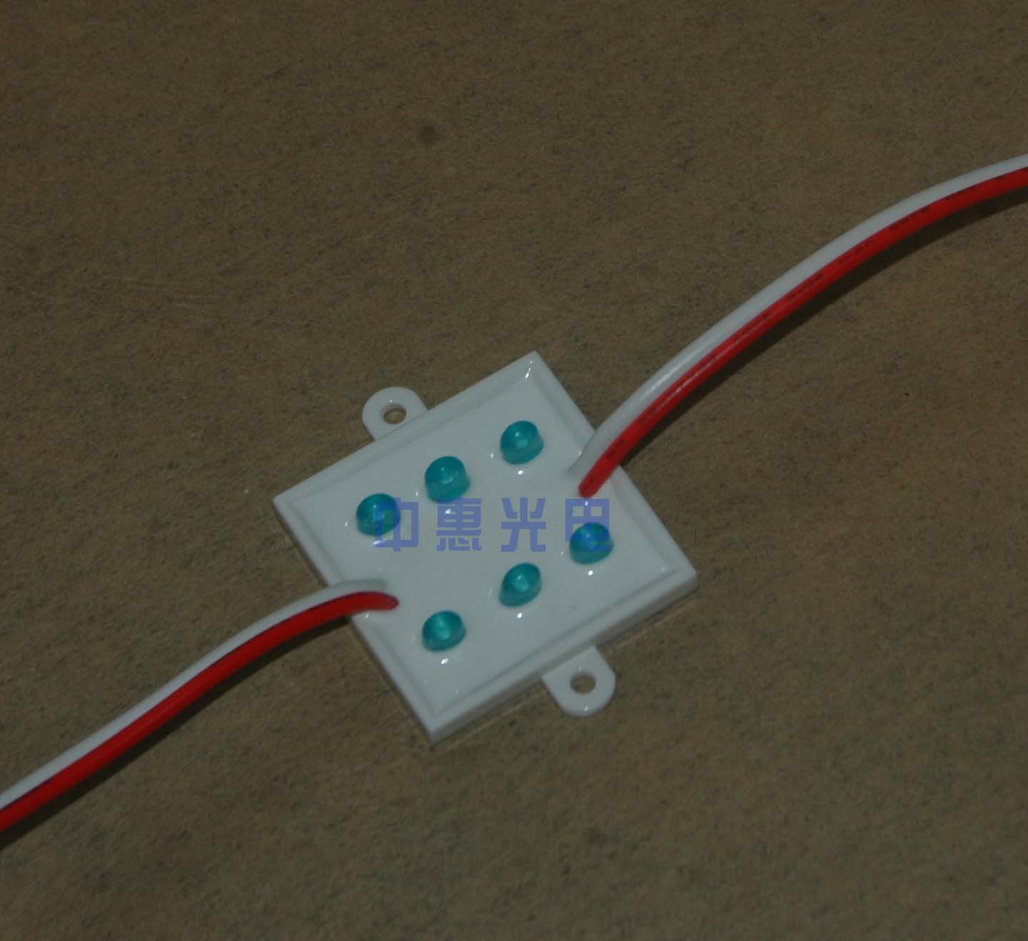 功率型六灯超薄防水LED模组（兰色LED模块）