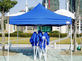生产销售折叠桌椅、折叠帐篷、太阳伞、伞架