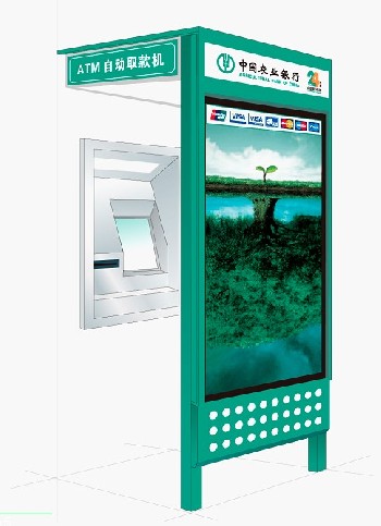 供应银行ATM防护罩换画广告灯箱