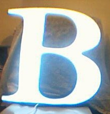 银行专用LED玻璃钢发光字(黑白字)