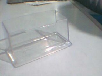 水晶台式名片盒