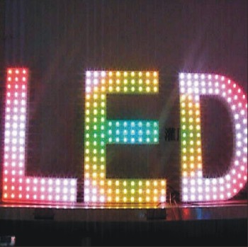 LED七彩扫描光字/LED全彩扫描发光字/外露全彩发光字/LED发光字广告牌/外露LED发光字招牌